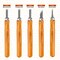 Wood Carving Tools, 7Pcs Wood Carving Knife Kit Carbon Steel, Wood Chisels Set for Pumpkins Soap Sculpture Carving DIY (5 Styles)